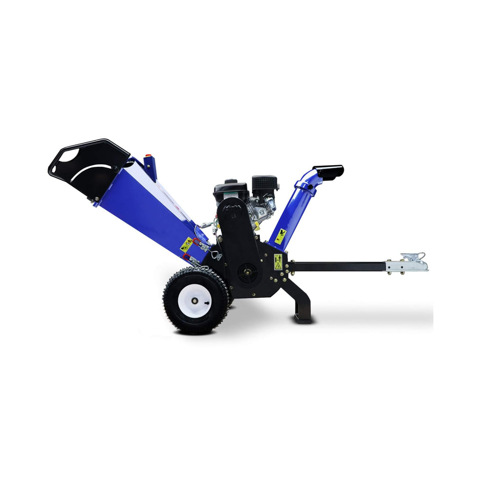 Heavy-Duty 4-Inch 208CC Gas Wood Chipper Shredder With Tow Hitch