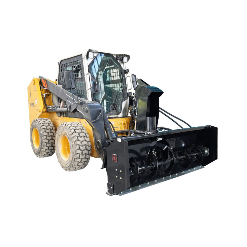 72-Inch Heavy-Duty Hydraulic Skid Steer Snow Blower Attachment