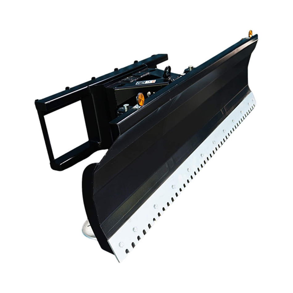 72-Inch Heavy-Duty Snow Plow Skid Steer Attachment With Dozer Blade