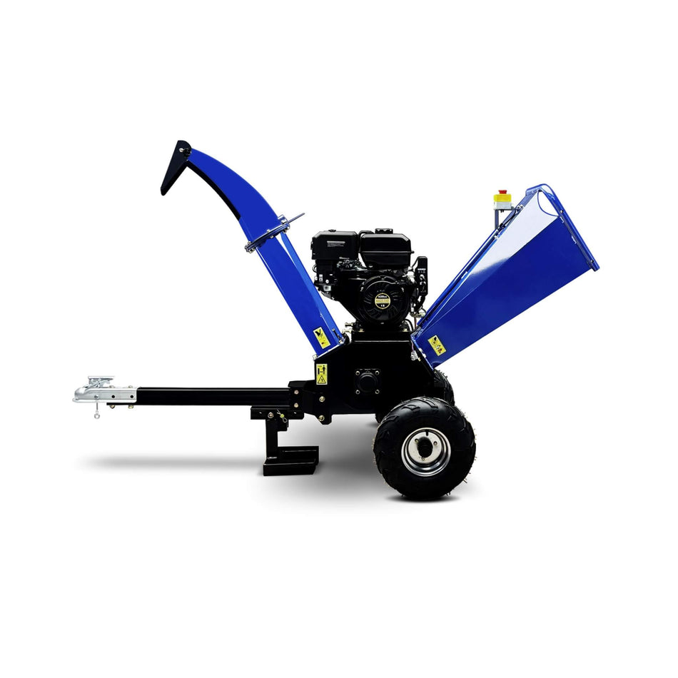Heavy-Duty 5-Inch 15HP 420CC Gas Wood Chipper Shredder With Electric Start And Tow Hitch