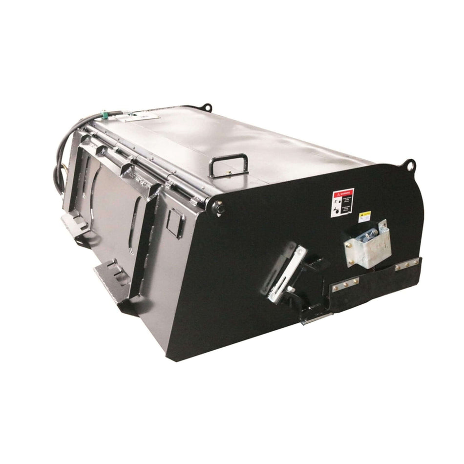 Heavy-Duty 72-Inch Pickup Broom Sweeper Skid Steer Attachment With Universal Quick Attach