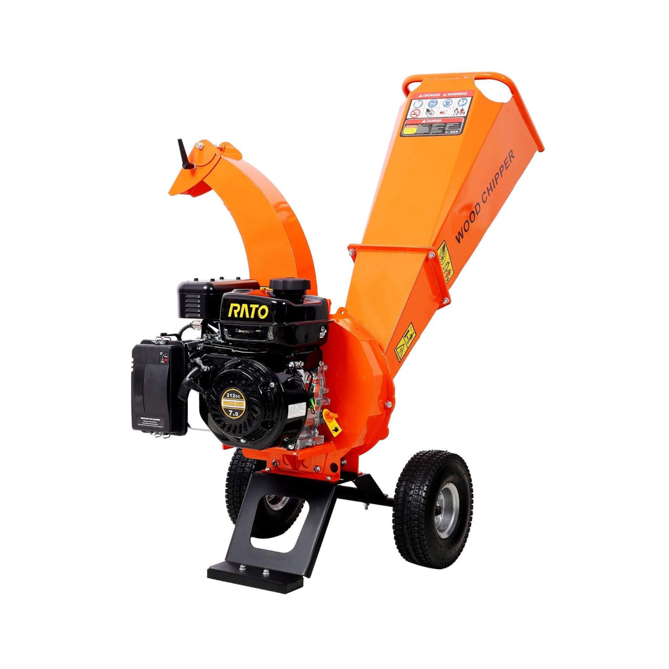 Heavy-Duty 7HP 212CC Gas Wood Chipper Shredder Mulcher