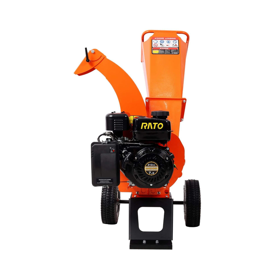 Heavy-Duty 7HP 212CC Gas Wood Chipper Shredder Mulcher