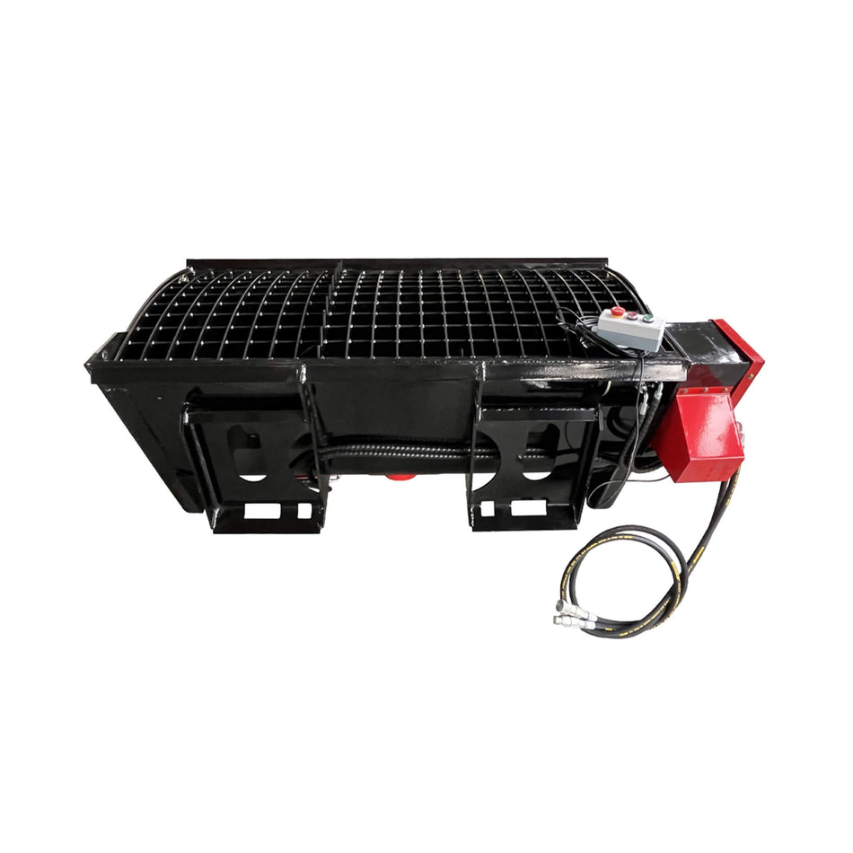 Heavy-Duty Self Loading Skid Steer Concrete Mixer Bucket Attachment With Universal Mount Plate