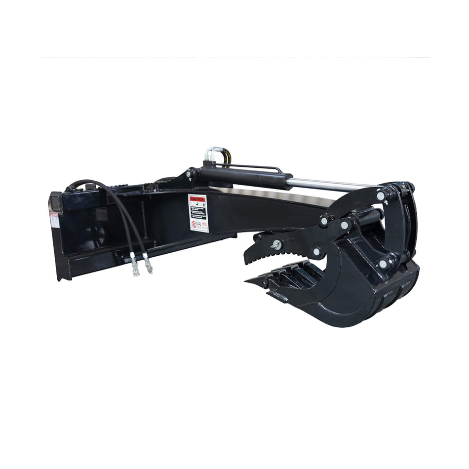 Heavy-Duty Universal Skid Steer Backhoe Digger Bucket Attachment With Universal Quick Attach Plate