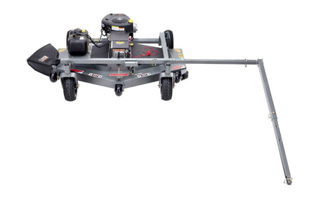 Universal hitch system for Swisher tow behind finish mower