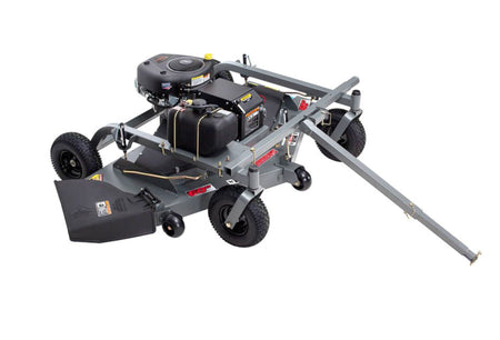 Anti scalp rollers on Swisher finish mower deck