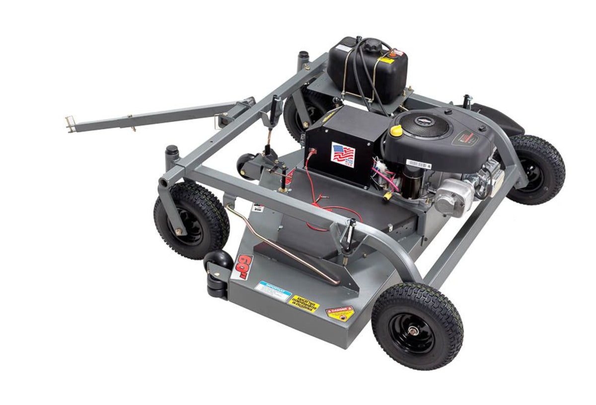 Swisher 60 inch trail mower cutting deck close up view